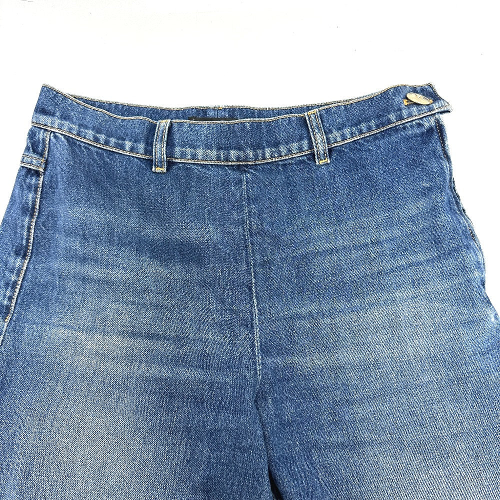 CHANEL Denim pants P78312 denim blue 24K 34