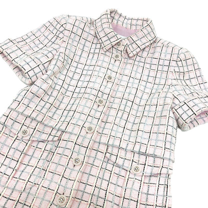 CHANEL Jacket P78912V tweed pink 34