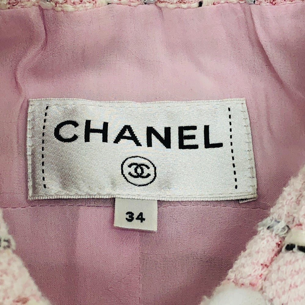 CHANEL Jacket P78912V tweed pink 34