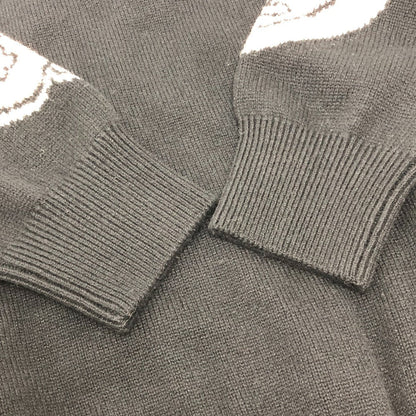 CHANEL sweater P80299 cashmere black 25B Street COCO Mark Ribbon Heart 34