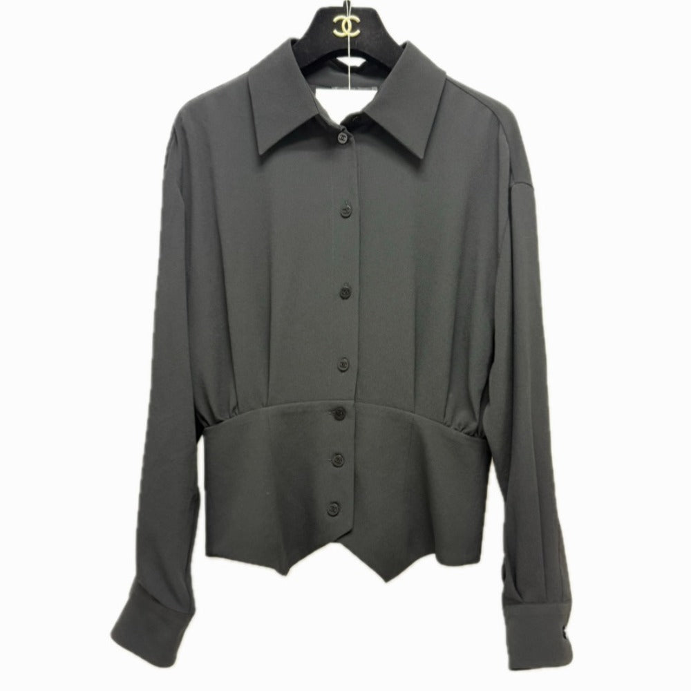 CHANEL blouse P80340 cashmere black Fall/Winter 2025/26 Pre-Collection 34
