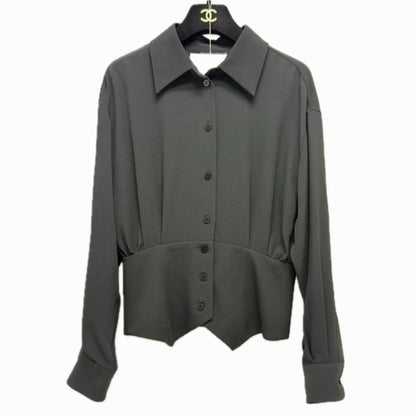 CHANEL blouse P80340 cashmere black Fall/Winter 2025/26 Pre-Collection 34