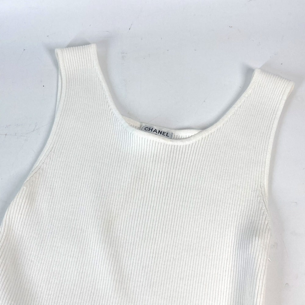 CHANEL one piece cotton white 15P Women 34