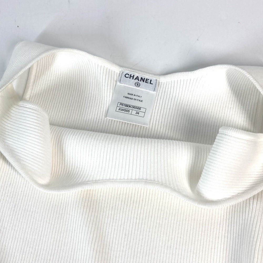 CHANEL one piece cotton white 15P Women 34