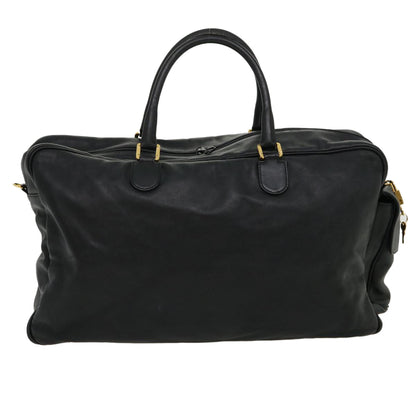 Luxury CELINE Boston Bag Leather Black  30966