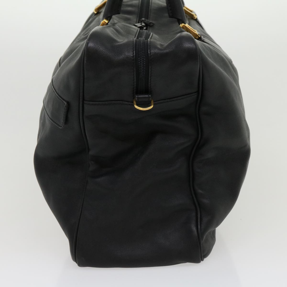 Luxury CELINE Boston Bag Leather Black  30966