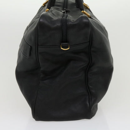 Luxury CELINE Boston Bag Leather Black  30966