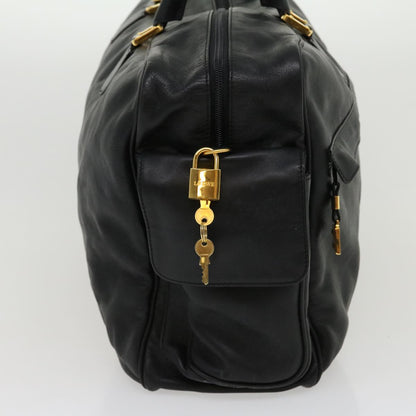 Luxury CELINE Boston Bag Leather Black  30966