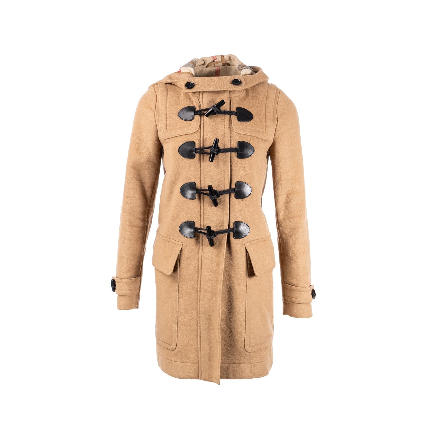 Burberry Size 38 Mersey Duffle Coat Wool Brown