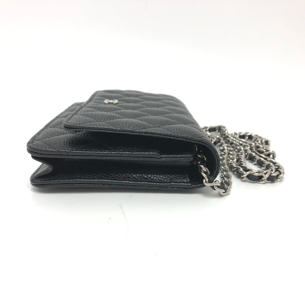 CHANEL Shoulder Bag AP0250 Caviar skin black Matelasse COCO Mark Classic