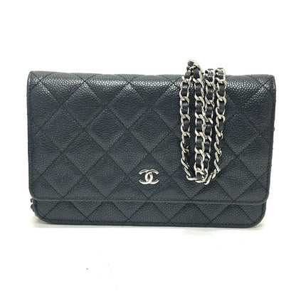 CHANEL Shoulder Bag AP0250 Caviar skin black Matrasse