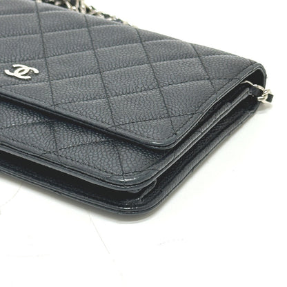 CHANEL Shoulder Bag AP0250 Caviar skin black Matrasse