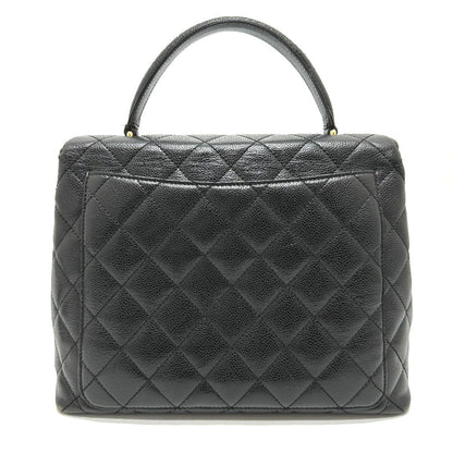 CHANEL Handbag A12397 Caviar skin black COCO Mark Matrasse