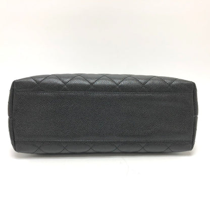 CHANEL Handbag A12397 Caviar skin black COCO Mark Matrasse