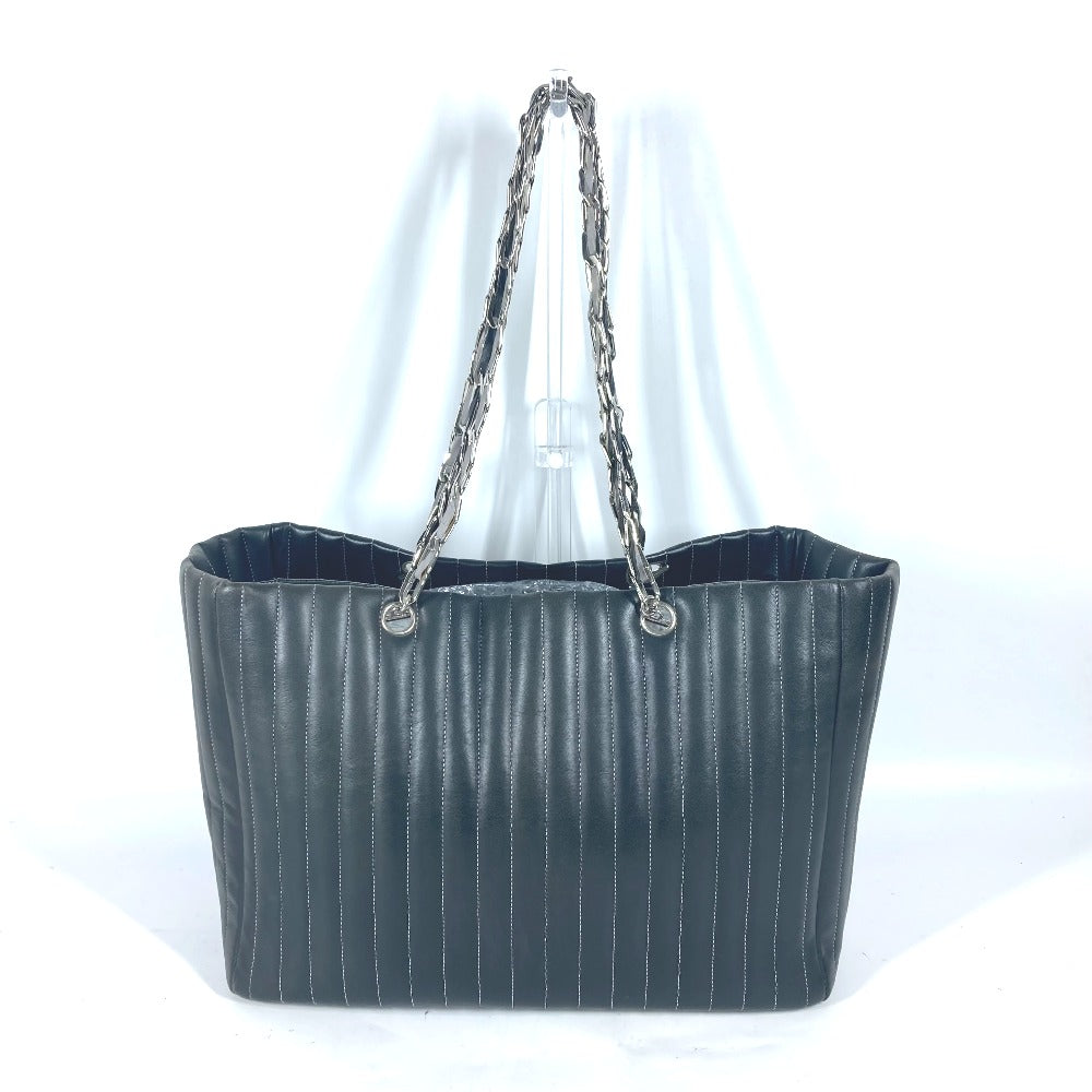 CHANEL Tote Bag leather black Mademoiselle Women