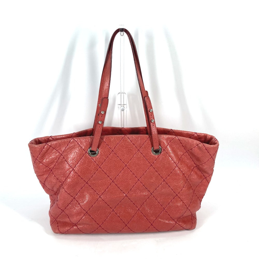 CHANEL Shoulder Bag Caviar skin Pink type Quilting CC COCO Mark On the load