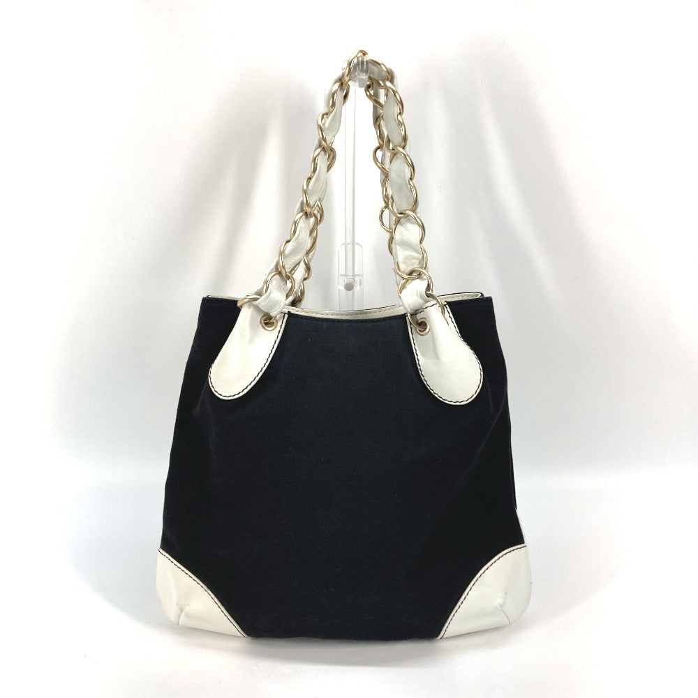 CHANEL Shoulder Bag Canvas / Leather black By color Big Coco Chain Women