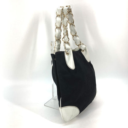 CHANEL Shoulder Bag Canvas / Leather black By color Big Coco Chain Women