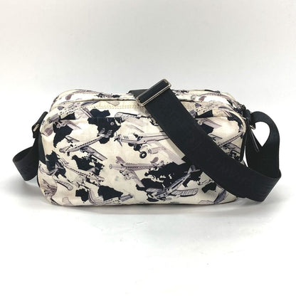 CHANEL Shoulder Bag canvas black Airline Women