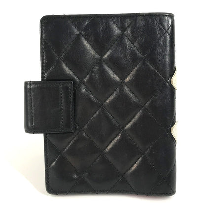 CHANEL Notebook cover A26727 leather black Cambon line CC COCO Mark logo Women
