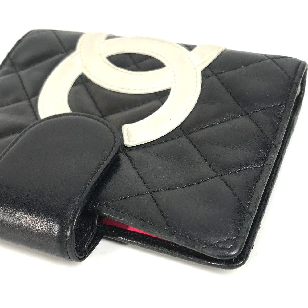 CHANEL Notebook cover A26727 leather black Cambon line CC COCO Mark logo Women