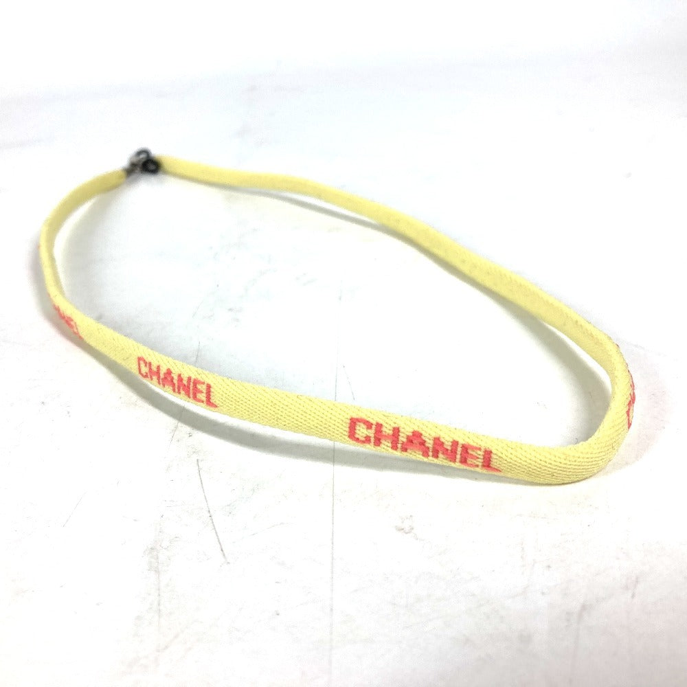 CHANEL strap canvas yellow Eyewear Sunglasses Glasses 00T glass cord glasses strap