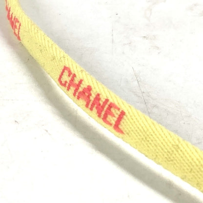 CHANEL strap canvas yellow Eyewear Sunglasses Glasses 00T glass cord glasses strap