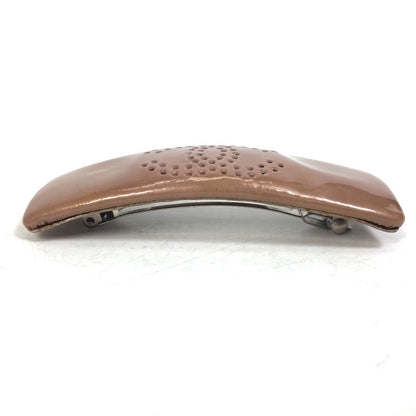CHANEL Valletta enamel beige COCO Mark CC punching Women
