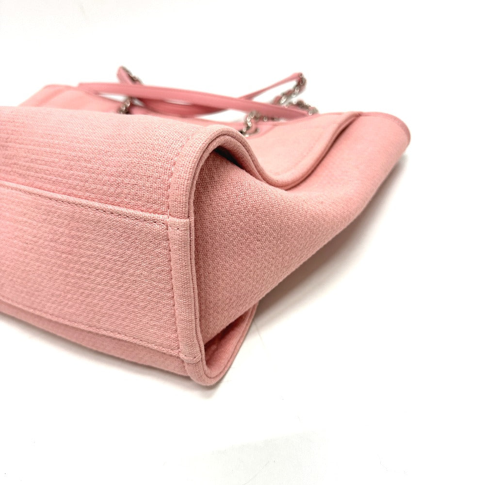 CHANEL Tote Bag AS3257 canvas pink Deauville