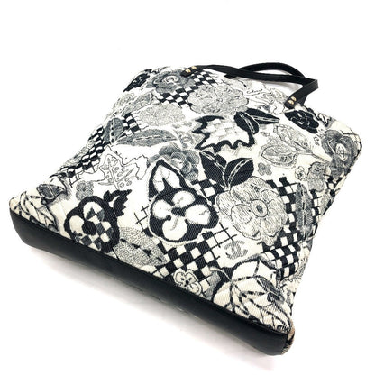 CHANEL Tote Bag canvas white Camelia