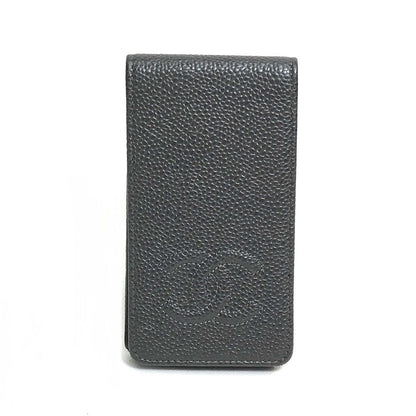 CHANEL iPhone case Caviar skin gray CC COCO Mark iphone4 / 4S compatible Women