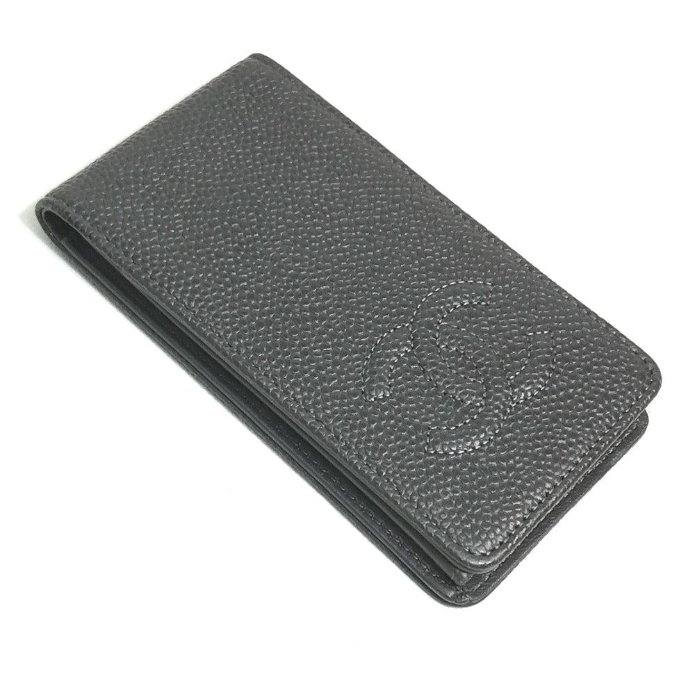 CHANEL iPhone case Caviar skin gray CC COCO Mark iphone4 / 4S compatible Women