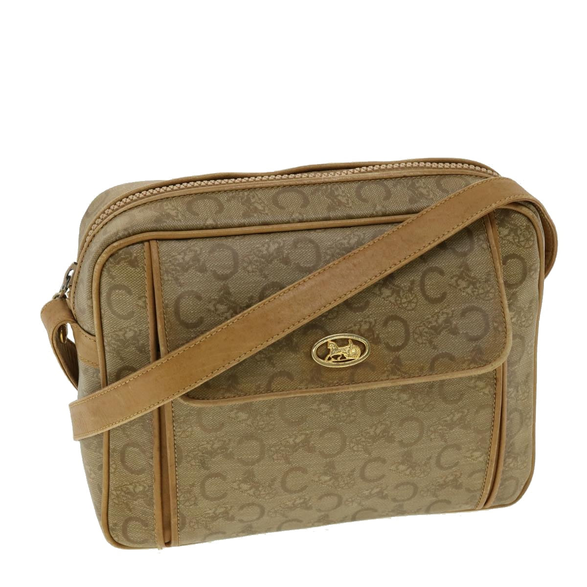 Luxury CELINE Shoulder Bag Enamel Beige  31529