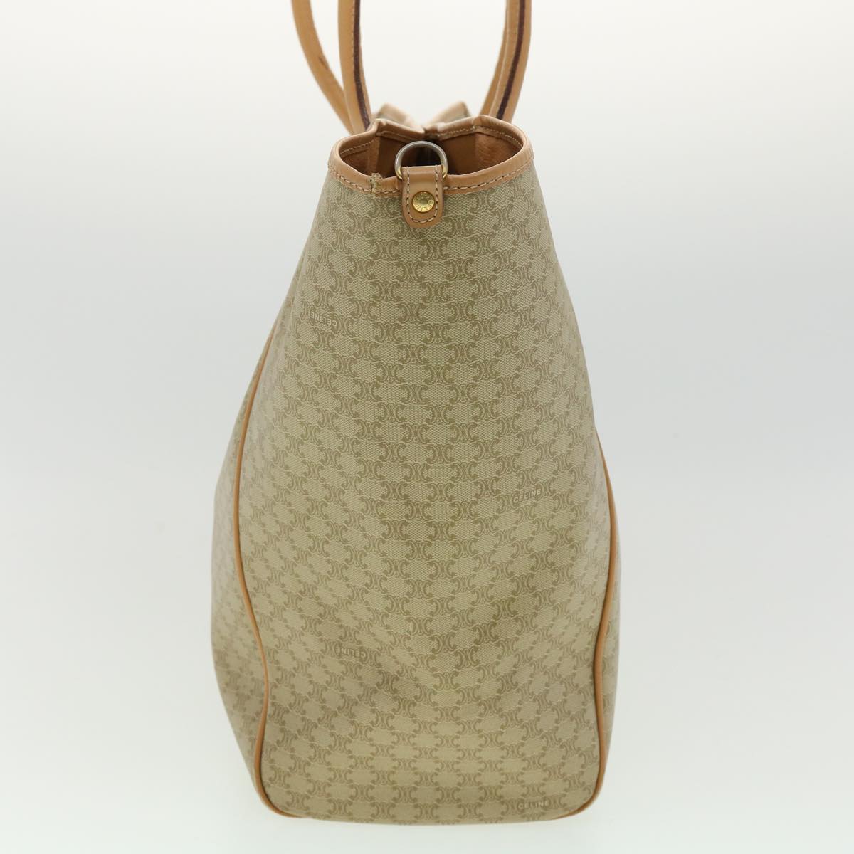 Luxury CELINE Macadam Canvas Tote Bag PVC Leather Beige  31532
