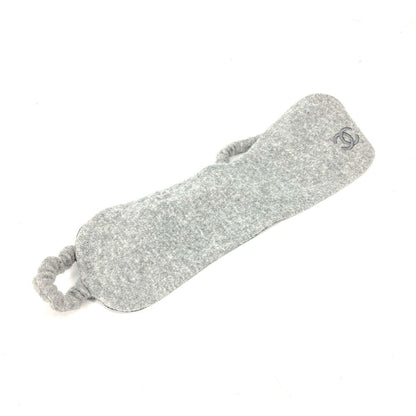 CHANEL Other miscellaneous goods silk gray Travel Supplies Sleep Supplies CC COCO Mark Eye Mask Women