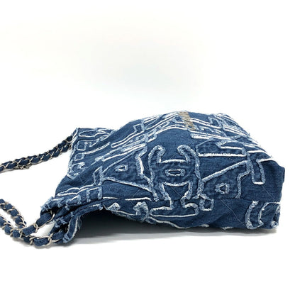 CHANEL Shoulder Bag AS3260 denim blue 24A CHANEL22