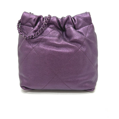 CHANEL Shoulder Bag AS3980 leather purple CHANEL22 Glitter All Purple Women
