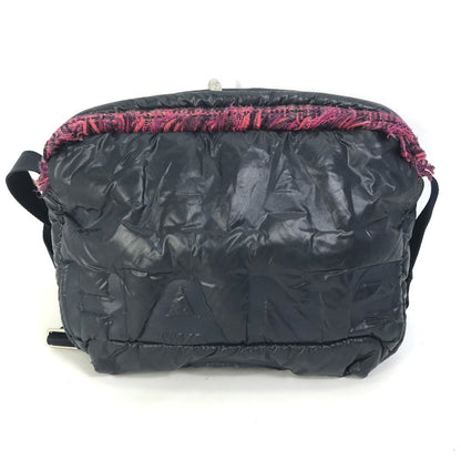 CHANEL Sling bag A57586 Nylon, Tweed Navy Shoulder Bag Coconeige Women