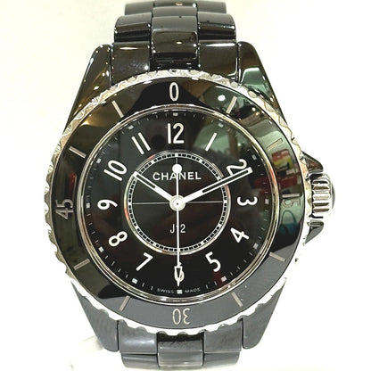 CHANEL Watches Quartz H5695 ceramic black J12 Ladies Watch black dial