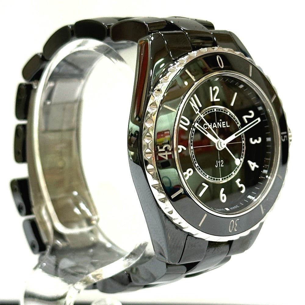 CHANEL Watches Quartz H5695 ceramic black J12 Ladies Watch black dial