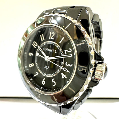 CHANEL Watches Quartz H5695 ceramic black J12 Ladies Watch black dial