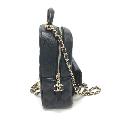 CHANEL Backpack AP3753 Caviar skin black Matrasse Timeless classic