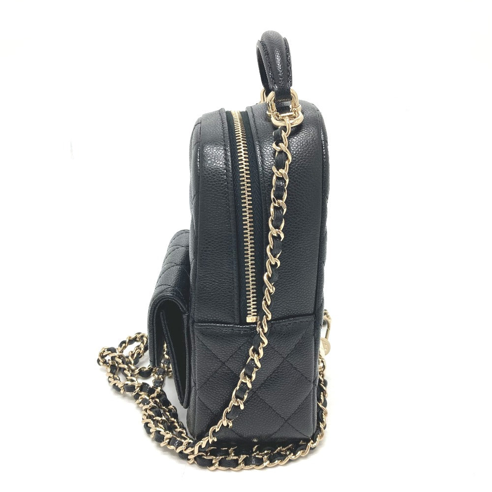 CHANEL Backpack AP3753 Caviar skin black Matrasse Timeless classic