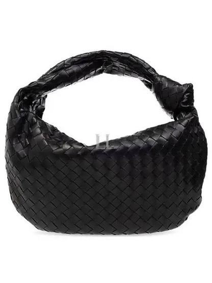 Luxury Bottega Veneta Intrecciato Jody Small Shoulder Bag Black