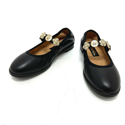 CHANEL Sandals G45778 leather black 24A Merry Jane 36.5