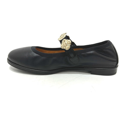 CHANEL Sandals G45778 leather black 24A Merry Jane 36.5