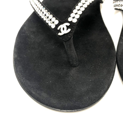 CHANEL Sandals G46205 rubber black 25C 2024/25 Cruise Collection Women 37 C