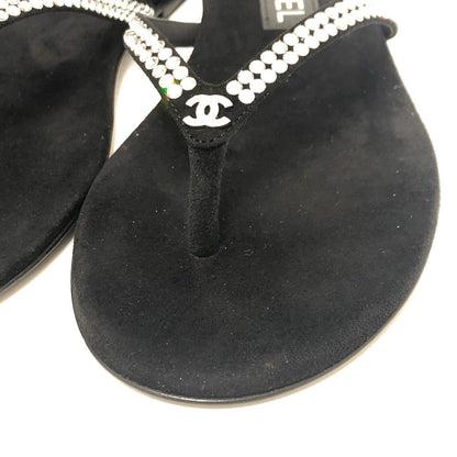 CHANEL Sandals G46205 rubber black 25C 2024/25 Cruise Collection Women 37 C