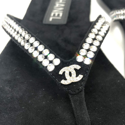 CHANEL Sandals G46205 rubber black 25C 2024/25 Cruise Collection Women 37 C