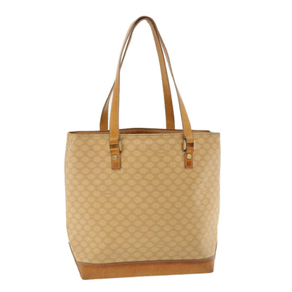 Luxury CELINE Macadam Canvas Shoulder Bag PVC Leather Beige  32391